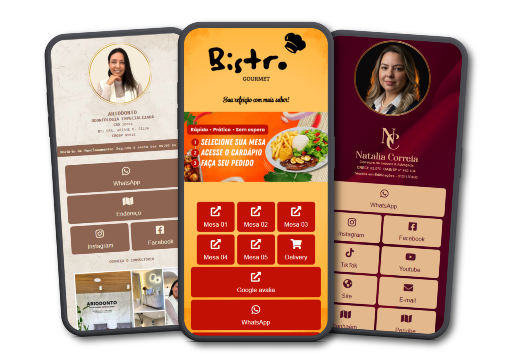 Modelos de Link Bio Personalizado UNIKARD
